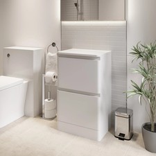 Floor Standing 500 Unit 2 Drawers White