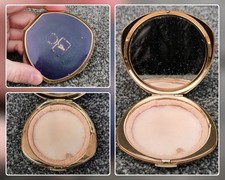 Stratton Art Deco Vintage Powder Compact, Refillable Makeup Case, Vanity 50s