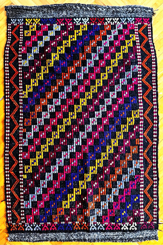 Vintage handmade kilim rug - vintage,