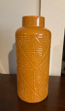 Tall Mustard Yellow Ceramic