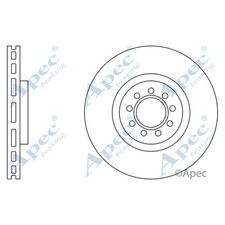 2x Brake Discs Vented For