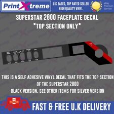 SUPERSTAR 2800 cb radio faceplate Decal Sticker TOP  bezel self adhesive vinyl