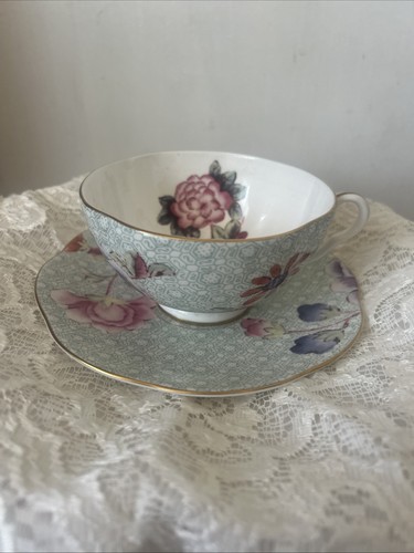 Wedgwood cuckoo green teacup - wedgwood,