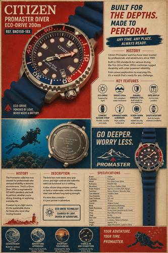 Citizen promaster eco drive - citizen,