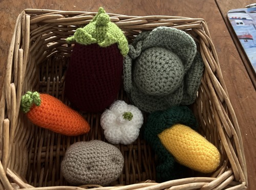 Hand knitted vegetables - hand,