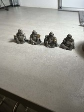 Set of 4 Resin Buddha
