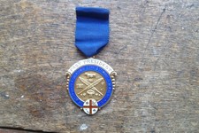 silver enamel Clerks & stewards of mental hospitals past president medal.