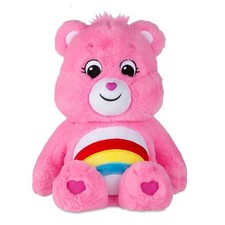 Care Bears Cheer Bear 14 inch/35cm Medium Pink Plush Cuddly Toy BNWT