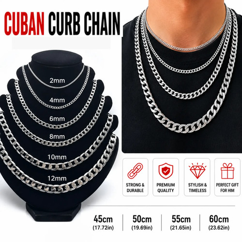 Mens boys curb chain - boys, 18"-26"