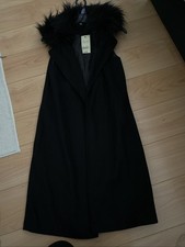 Black Long Gilet With