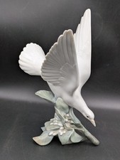 Lladro 4450 Turtle Dove Porcelain Vintage Figurine Sculpture (Retired) - 11 Inch