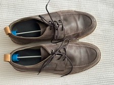 Lacoste Men’s Marceau Low Leather Deck Boat Shoes Brown Uk10