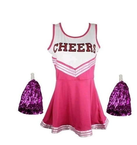 Cheerleader dress and pompoms - dress,
