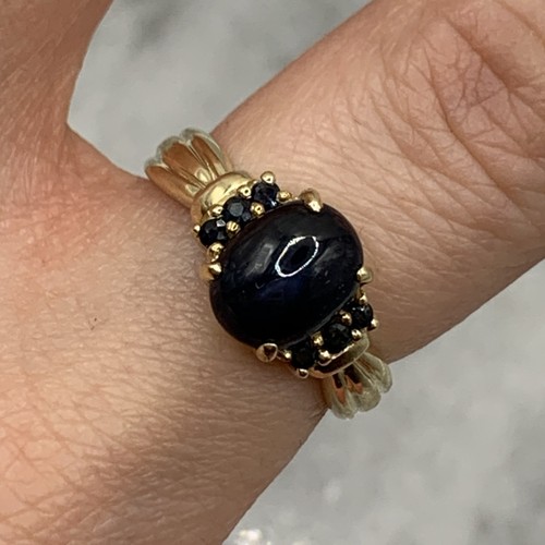 Star sapphire 9ct - sapphire, ring