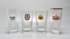 4x Vintage Beer Glasses