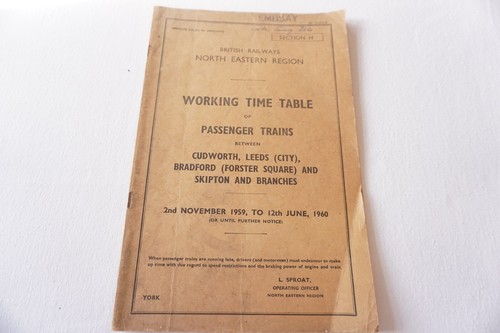 Nov 1959 north eastern - eastern, region