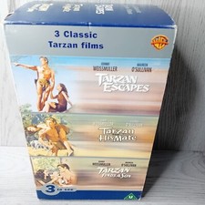 3 CLASSIC TARZAN FILMS VHS -