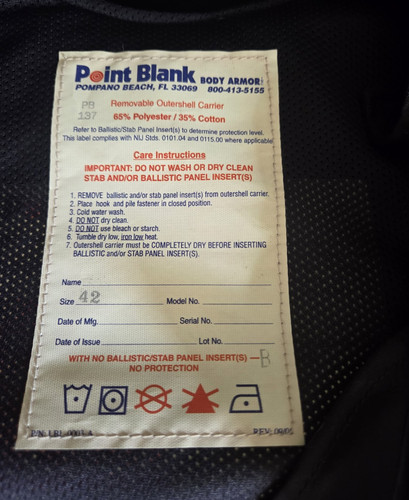 Point blank covert balistic - point,