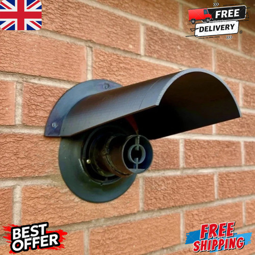 Boiler flue rain snow cover - flue,