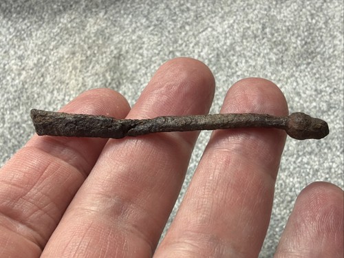 Roman bronze handle - bronze, acorn