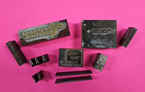 Mixed lot letterpress type - mixed,