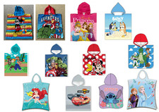Kids Character Poncho Hooded
