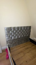 velvet upholstered bed frame