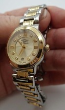 ROTARY Swiss Les Originales Gold Coloured Watch with Double Folding Clasp