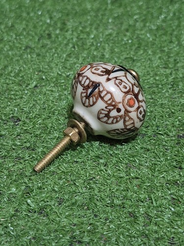 Vintage ceramic brass floral - vintage,