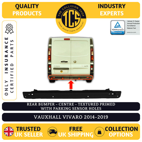 Rear bumper centre - bumper, primed