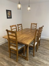 Flagstone Dining Table With 6