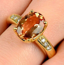 HANS H STERN Brazil - 18ct Gold, Diamond and Orange Topaz Ring - 2.63ct