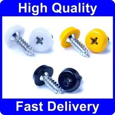 Number Plate Screws 2 Black, 2