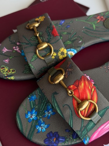 Gucci flora canvas horsebit - canvas,