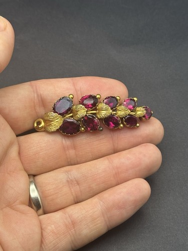 Antique victorian garnet paste - victorian,