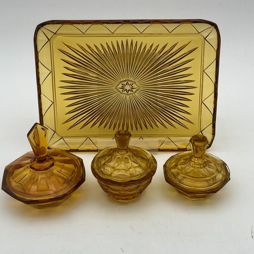 Vintage 1930s art deco amber - vintage,