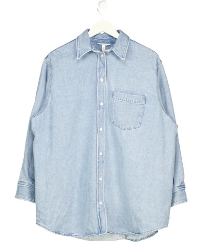Blue oversize denim shirt - oversize,