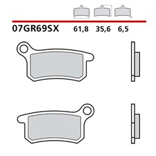 BREMBO REAR BRAKE PADS KIT FIT
