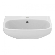 Ideal Standard i.Life A 500mm Semi-Recessed Basin With Overflow - White - E24670