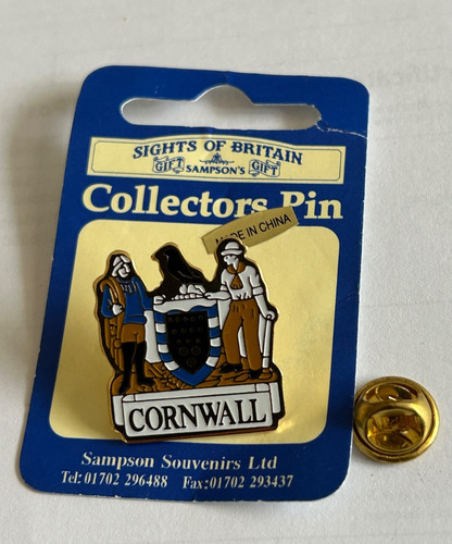 Cornwall crest pin - , badge