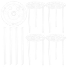 5 Sets Cake Tier Trays Layered Cake Separator Plates Cake Support Rods