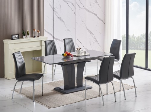 Dining table set extending - table,