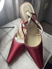 New paradox London designer red SlingBack shoes clearance size 3