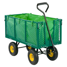 EXTRA LARGE HEAVY DUTY GARDEN TRAILER TROLLEY CART LARGE CAPACITY OUTDOOR TOOL
