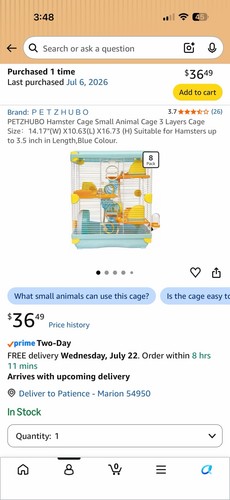 Adventure land hamster - hamster, cage