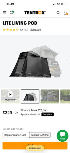 Tentbox lite living pod - 2.0,