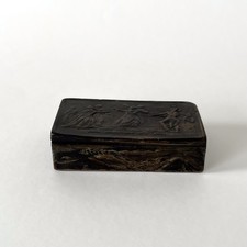 19th Century Carved Horn Snuff