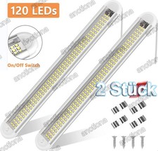 2x 12V led lights campervan caravan ceiling interior strip bar van boat lighting