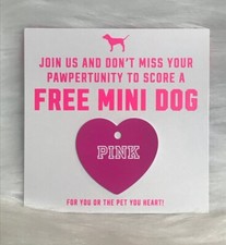 Victorias Secret PINK Dog Tag Heart - UK Seller - LIMITED EDITION