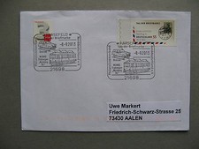 GERMANY BRD, cover 2013, spec. canc. car on railway + train WUMAG Nürnberg 761